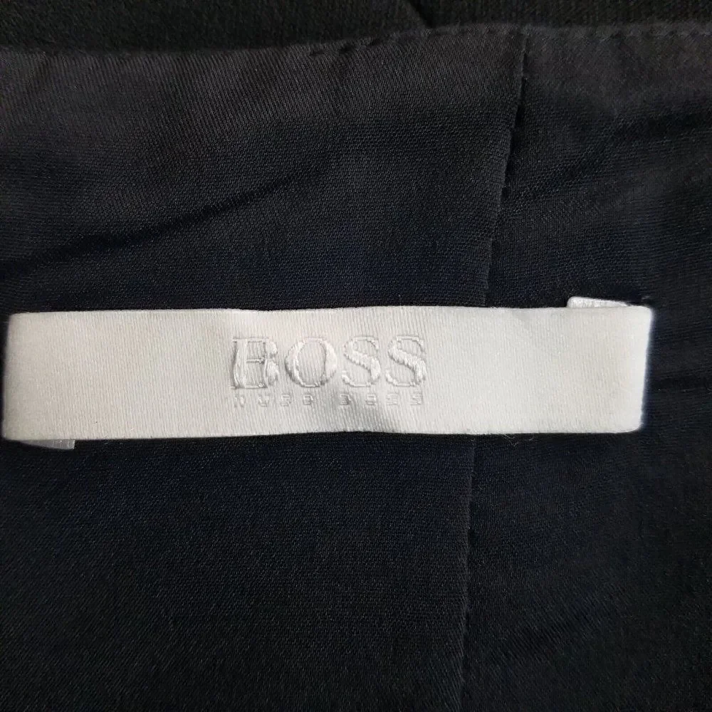 BOSS by Hugo Boss VILADI Pencil Skirt Black Size 4 Decorative Seams Front